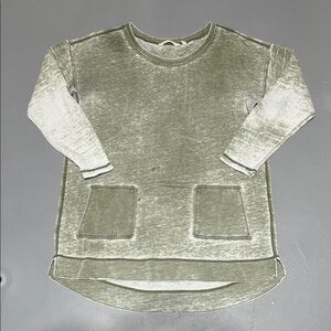 Soft Surroundings Washed Green Thick Long Sleeve Shirt (Women’s Large)